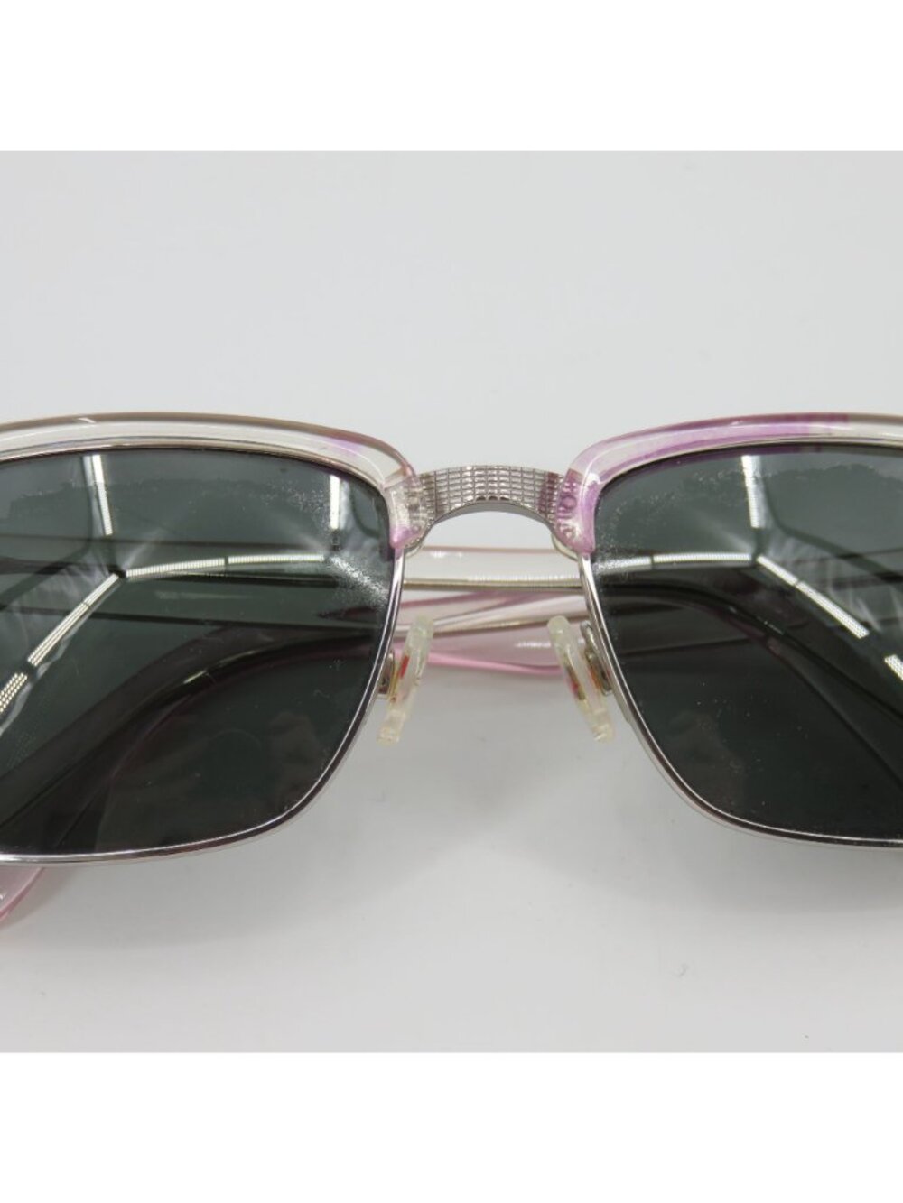 Maui Jim KAWIKA Clear Pink Silver Tone Accent Sunglasses Unisex MJ-257-05CR - Picture 6 of 16